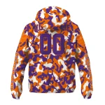 customized clemson tigers camouflage mashup orange windbreaker jacket best selling
