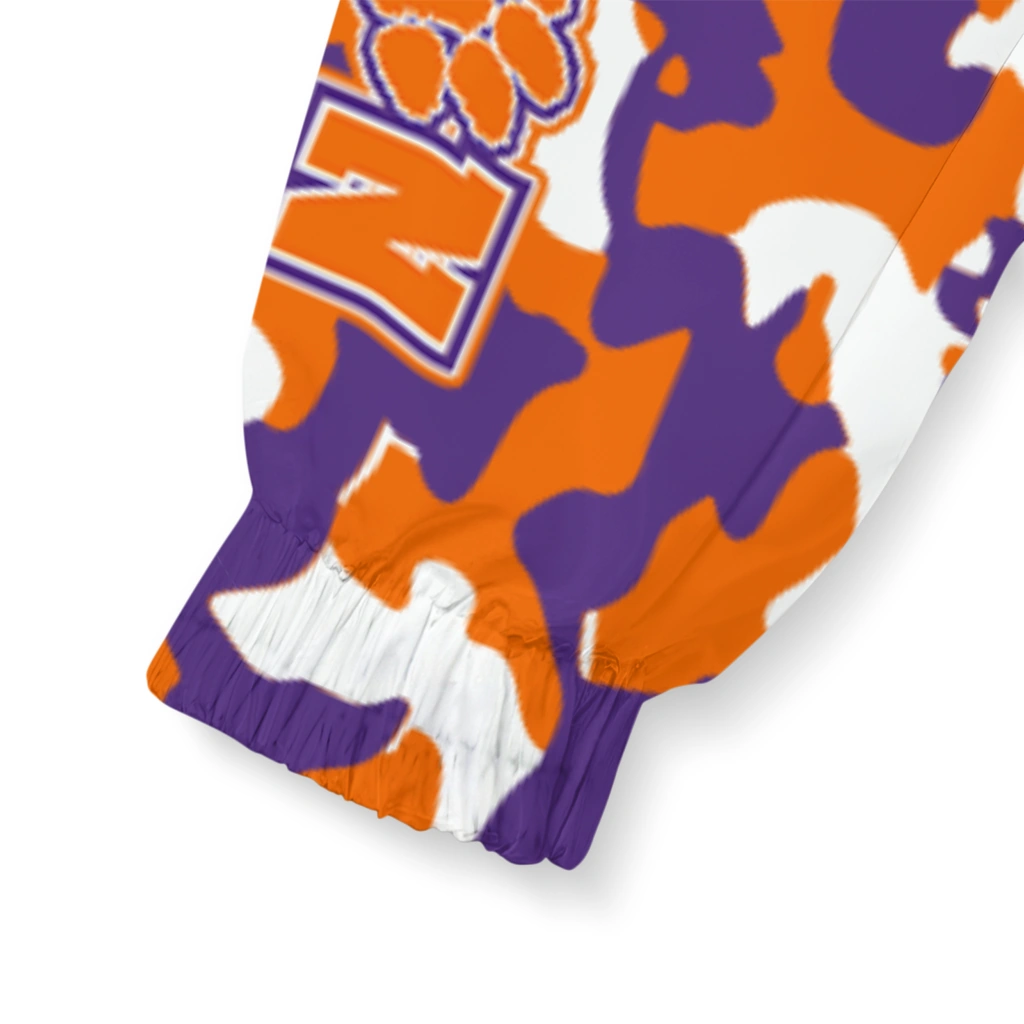 customized clemson tigers camouflage mashup orange windbreaker jacket latest model customized clemson tigers camouflage mashup orange windbreaker jacket latest model