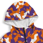 customized clemson tigers camouflage mashup orange windbreaker jacket best selling