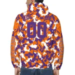 customized clemson tigers camouflage mashup orange windbreaker jacket best selling