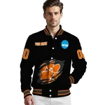 customized clemson tigers claw shred black varsity jacket best selling