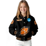 customized clemson tigers claw shred black varsity jacket best selling