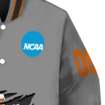 customized clemson tigers feral slash grey varsity jacket best selling