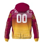 customized cleveland cavaliers pattern layers wine windbreaker jacket best selling