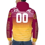 customized cleveland cavaliers pattern layers wine windbreaker jacket best selling