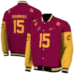 customized cleveland cavaliers team patch wine varsity jacket best selling
