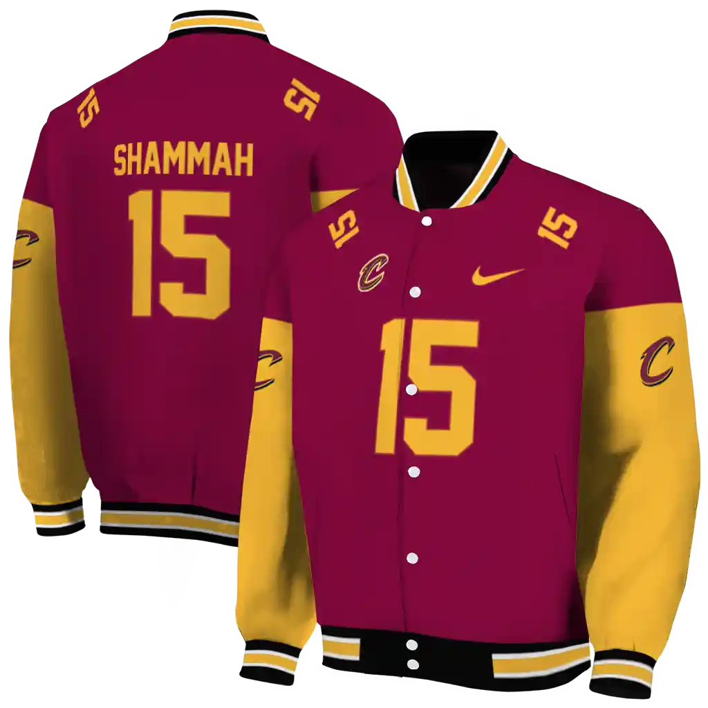 customized cleveland cavaliers team patch wine varsity jacket fashion forward customized cleveland cavaliers team patch wine varsity jacket fashion forward