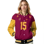 customized cleveland cavaliers team patch wine varsity jacket best selling