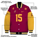customized cleveland cavaliers team patch wine varsity jacket best selling