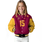 customized cleveland cavaliers team patch wine varsity jacket best selling