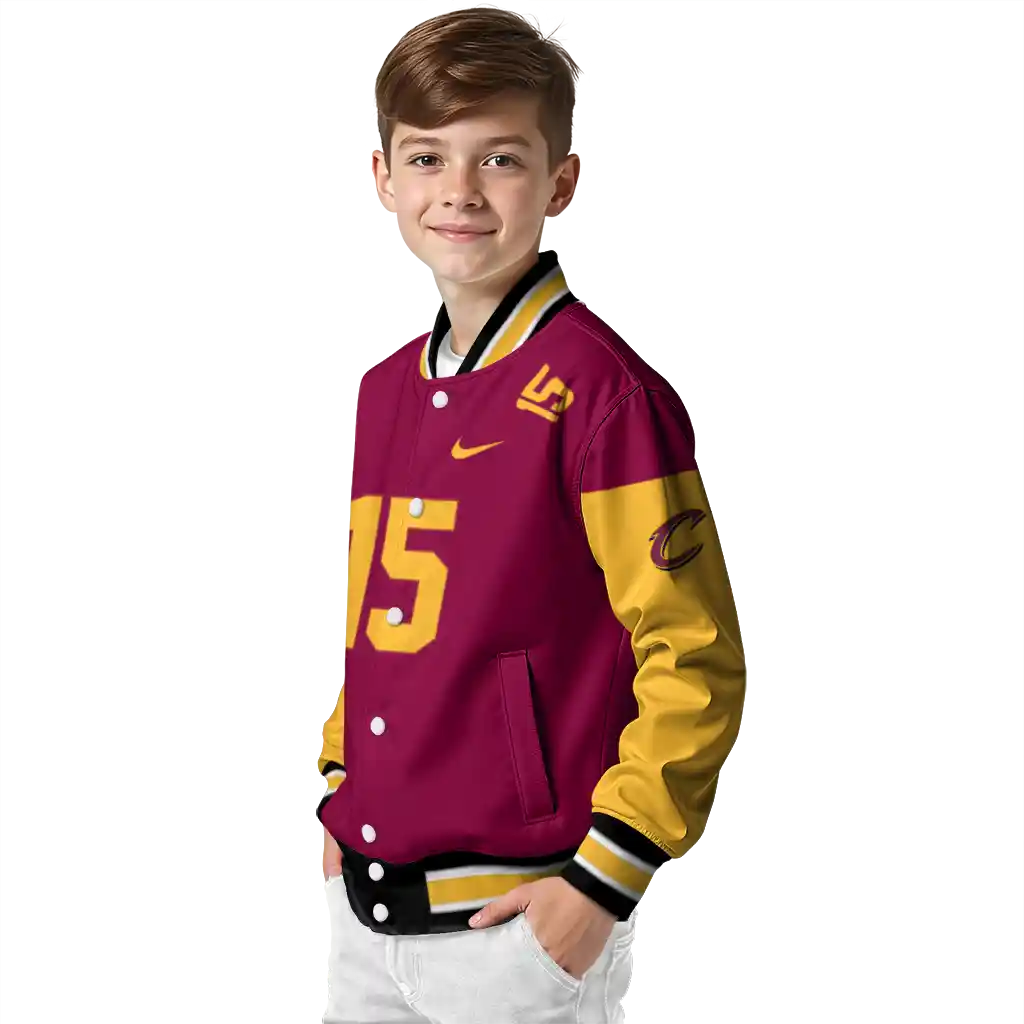 customized cleveland cavaliers team patch wine varsity jacket trendy customized cleveland cavaliers team patch wine varsity jacket trendy
