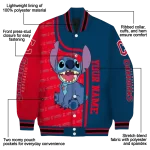 customized cleveland guardians stitch laughing navy blue varsity jacket best selling