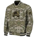customized colorado avalanche camouflage abstract camouflage varsity jacket best selling