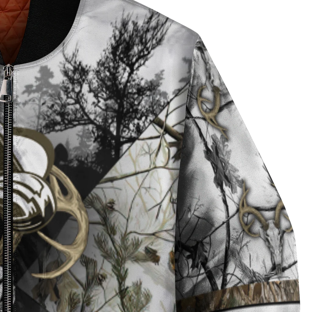 customized colorado avalanche deer skull camouflage white bomber jacket premium grade customized colorado avalanche deer skull camouflage white bomber jacket premium grade