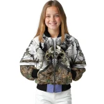 customized colorado avalanche deer skull camouflage white bomber jacket best selling