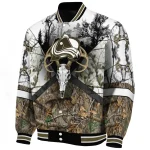 customized colorado avalanche deer skull camouflage white varsity jacket best selling