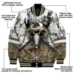 customized colorado avalanche deer skull camouflage white varsity jacket best selling