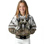 customized colorado avalanche deer skull camouflage white varsity jacket best selling