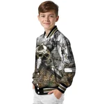 customized colorado avalanche deer skull camouflage white varsity jacket best selling