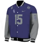 customized colorado rockies team patch blue varsity jacket best selling