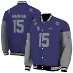 customized colorado rockies team patch blue varsity jacket best selling