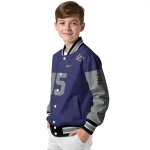 customized colorado rockies team patch blue varsity jacket best selling