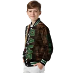 customized colorado state rams flag wood brown varsity jacket best selling
