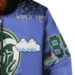 customized colorado state rams mario blocks blue black bomber jacket best selling