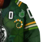 customized colorado state rams shamrock vortex green bomber jacket best selling