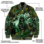 customized colorado state rams skull horde green varsity jacket best selling