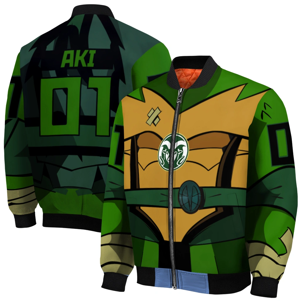 customized colorado state rams turtle armor bomber jacket best selling customized colorado state rams turtle armor bomber jacket best selling