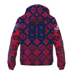 customized columbus blue jackets geometric blossom navy blue windbreaker jacket best selling