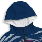 customized columbus blue jackets pattern layers navy blue windbreaker jacket best selling