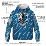 customized dallas mavericks abstract streaks blue windbreaker jacket best selling