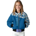customized dallas mavericks camouflage style blue bomber jacket best selling