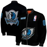 customized dallas mavericks claw edge black bomber jacket best selling