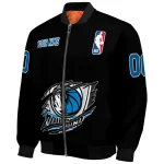 customized dallas mavericks claw edge black bomber jacket best selling