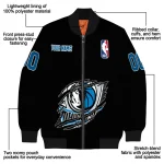 customized dallas mavericks claw edge black bomber jacket best selling