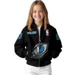 customized dallas mavericks claw edge black bomber jacket best selling