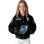 customized dallas mavericks claw edge black varsity jacket best selling