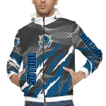customized dallas mavericks claw mesh blue gray windbreaker jacket best selling