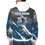 customized dallas mavericks claw mesh blue gray windbreaker jacket best selling