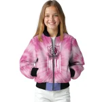 customized dallas mavericks pink tie dye pink bomber jacket best selling