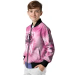 customized dallas mavericks pink tie dye pink bomber jacket best selling