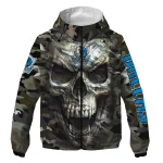 customized dallas mavericks skull camo camouflage windbreaker jacket best selling