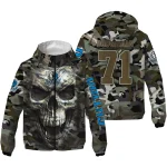 customized dallas mavericks skull camo camouflage windbreaker jacket best selling