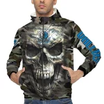 customized dallas mavericks skull camo camouflage windbreaker jacket best selling