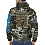 customized dallas mavericks skull camo camouflage windbreaker jacket best selling