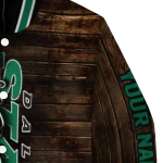 customized dallas stars flag wood brown varsity jacket best selling