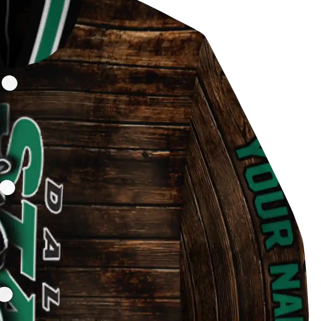 customized dallas stars flag wood brown varsity jacket premium grade customized dallas stars flag wood brown varsity jacket premium grade